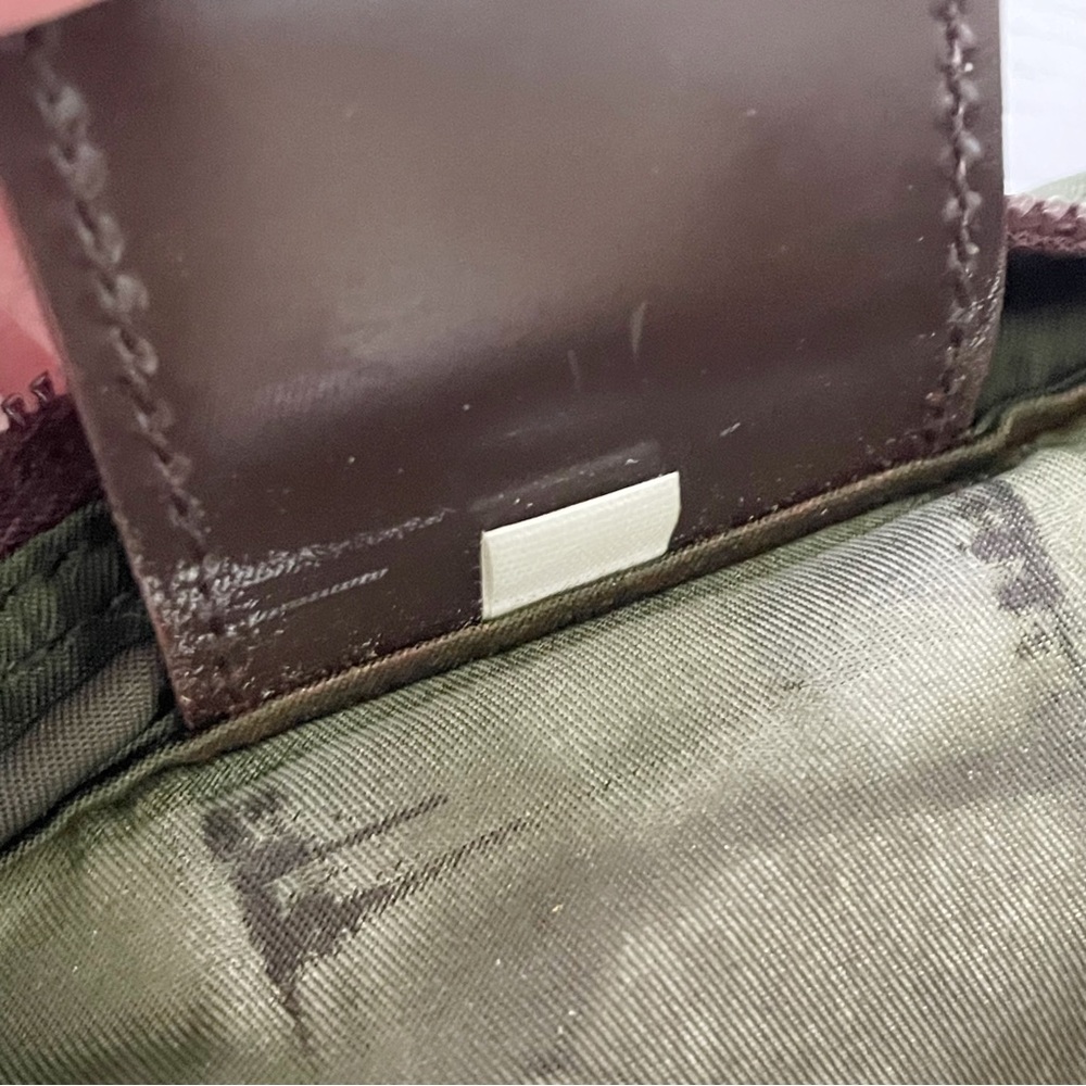 Prada brown nylon triangle logo crossbody bag - Picture 9 of 10